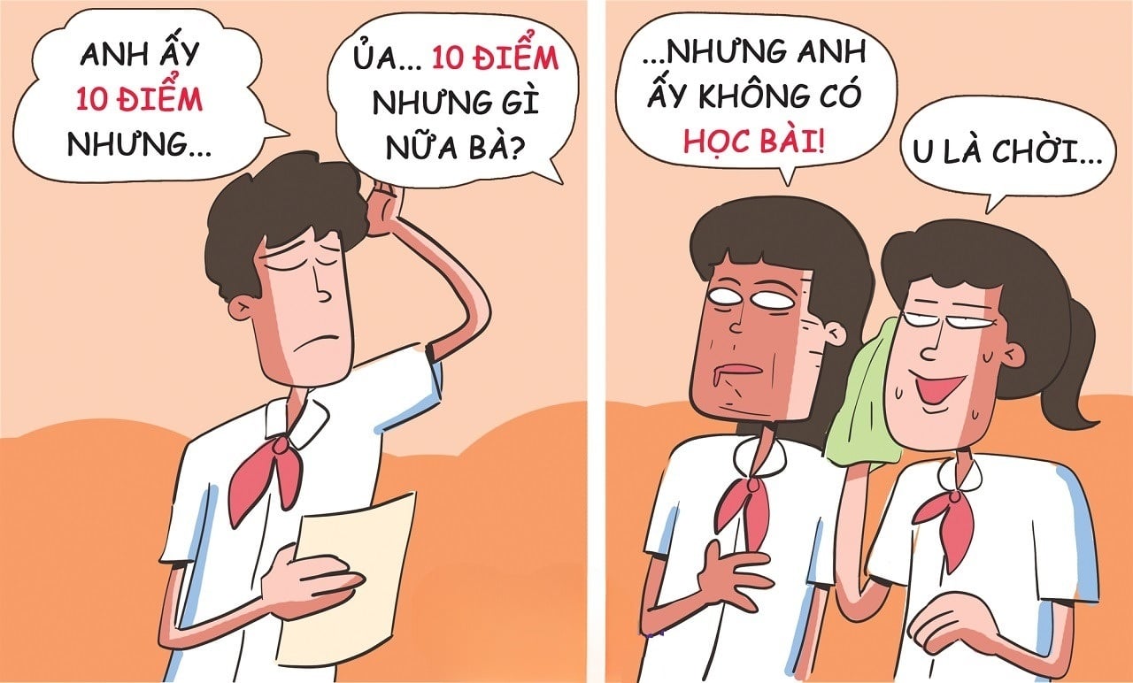 Anh ấy 10 điểm không có nhưng...
