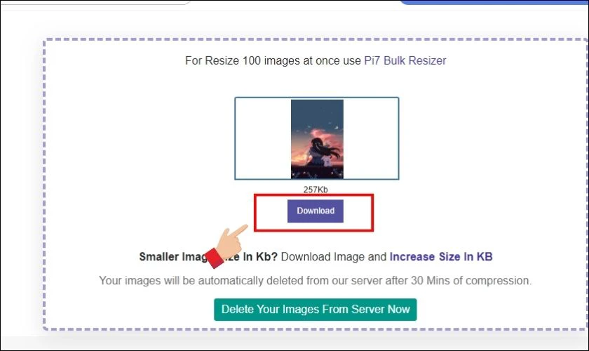 Nhấn Download để lưu ảnh về thiết bị
