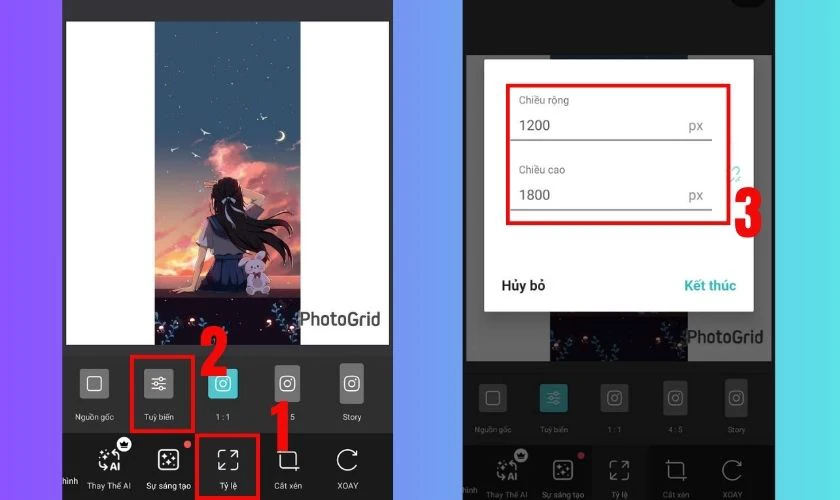 Chỉnh kích thước ảnh 4x6 trên iPhone, Android bằng PhotoGrid