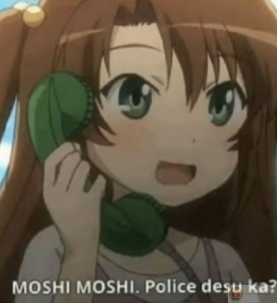 anime meme gọi cảnh săt