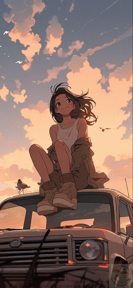 Gương mặt nữ nhân vật anime toát ra sự bình yên, làm tâm hồn người xem thêm thư thái