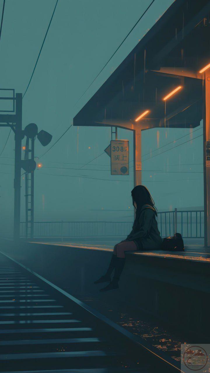 Nỗi buồn hiện lên qua nhân vật anime gợi nhắc sự mong manh của những khoảnh khắc đời thường