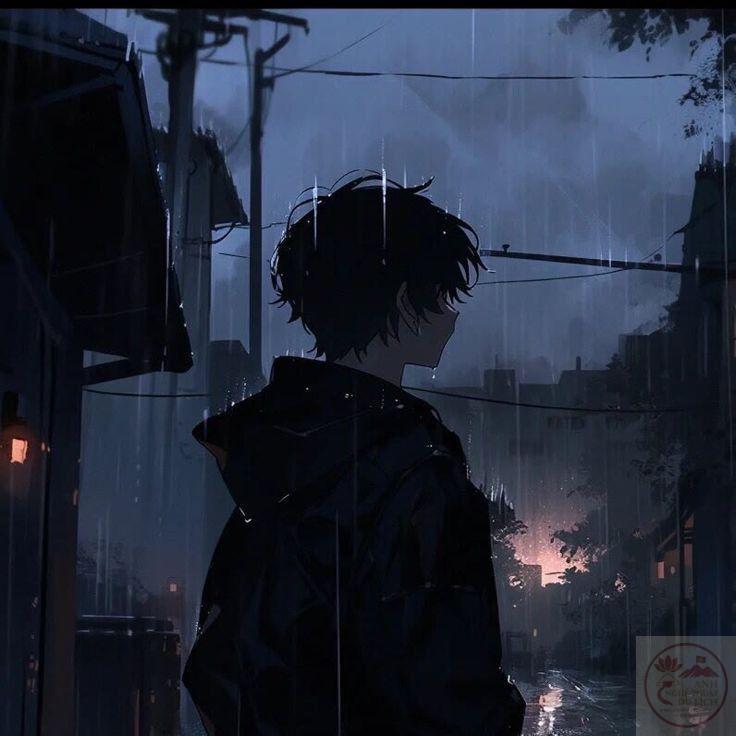 Gam màu trầm ấm trong tranh anime buồn tạo nên cảm giác sâu lắng và day dứt