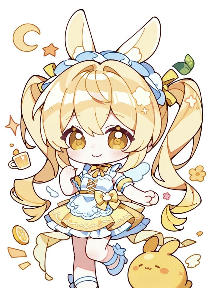 tạo hình nhân vật chibi anime