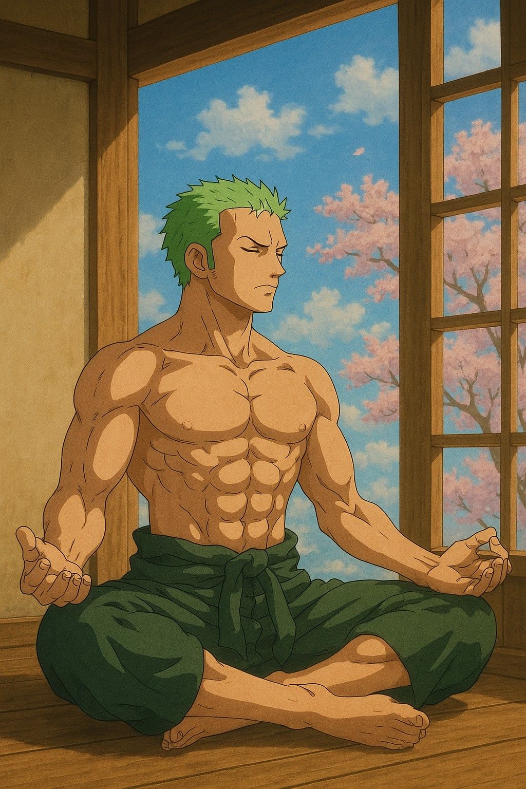 Ảnh Zoro 6 múi ngồi