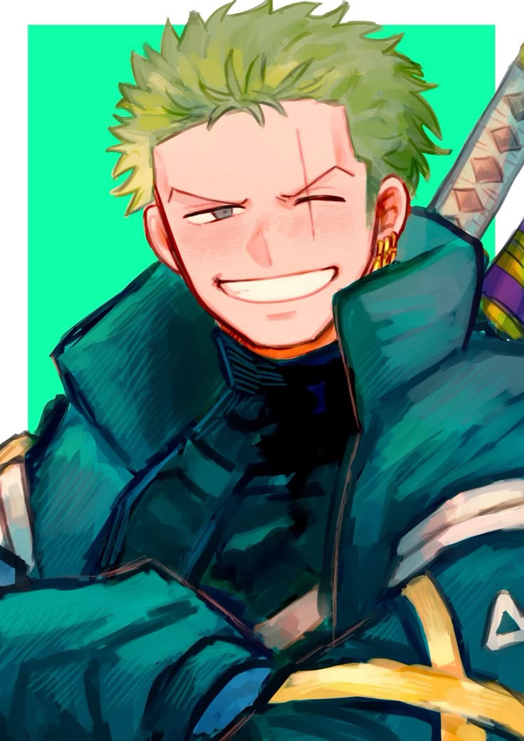 anime Zoro cười