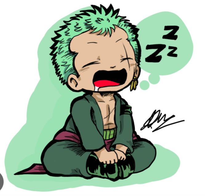 Zoro chibi buồn ngủ