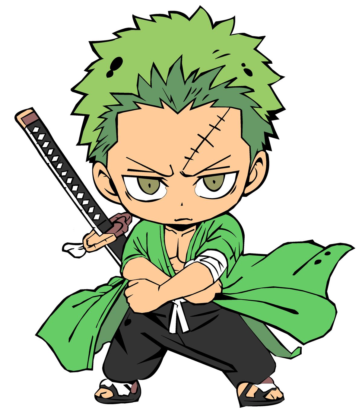 Chibi Zoro nghiêm túc