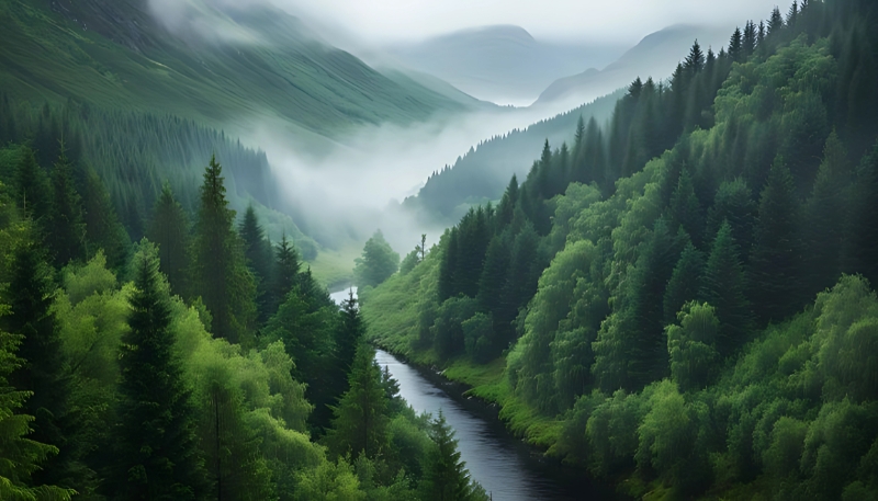 Hình nền PowerPoint cây xanh đẹp