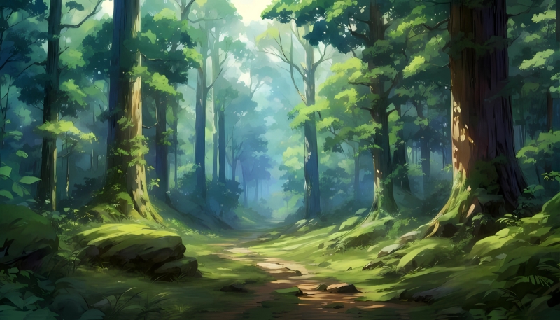 Hình ảnh cây xanh trong rừng thiên nhiên