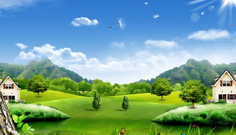 Hình ảnh cây xanh đơn độc trên thảo nguyên