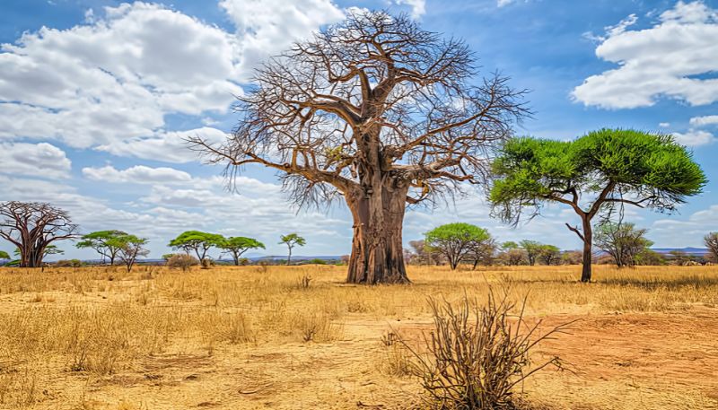 Tải hình ảnh cây xanh trên thảo nguyên 4K