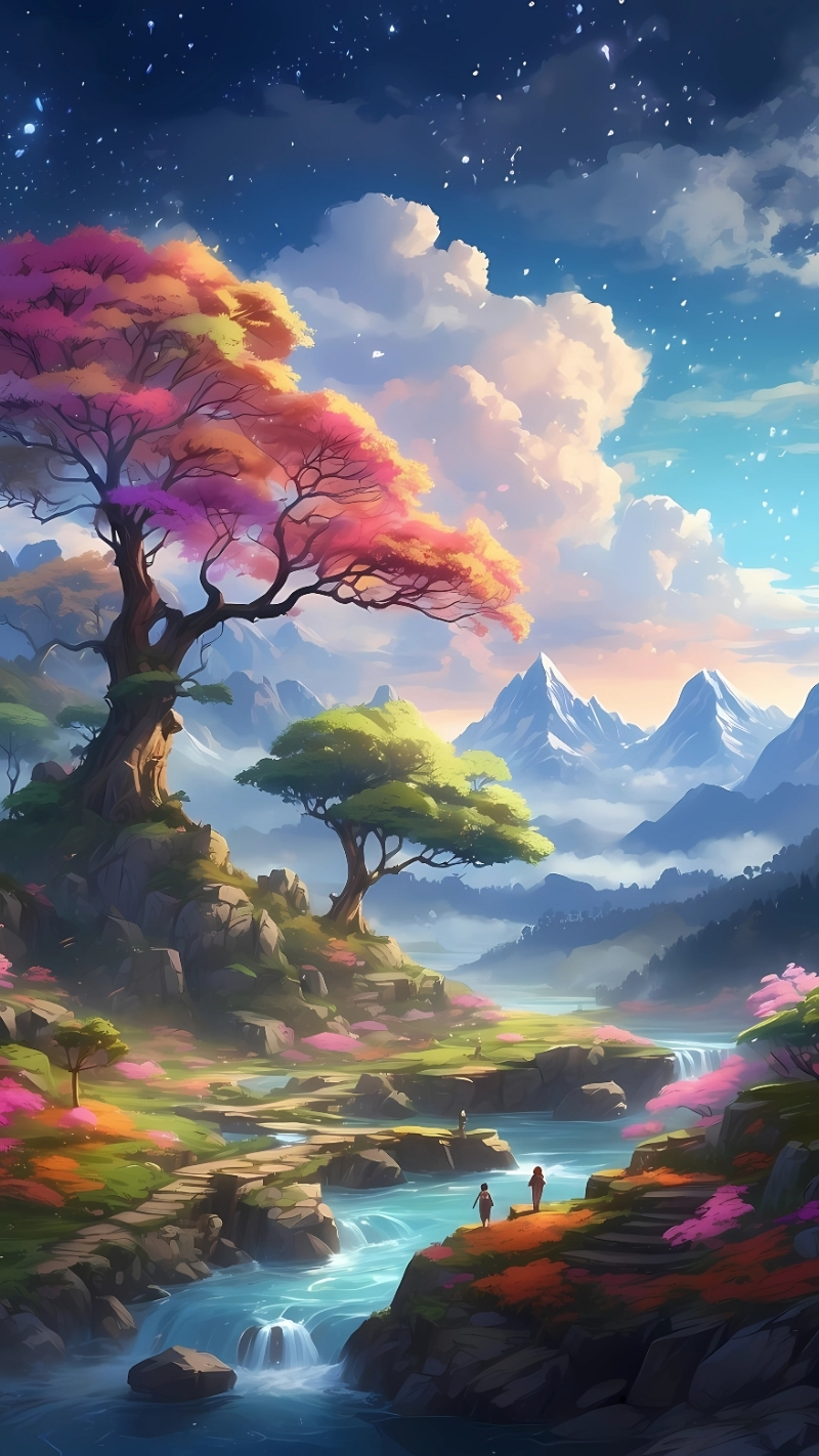 bộ sưu tập cây xanh anime đẹp nhất