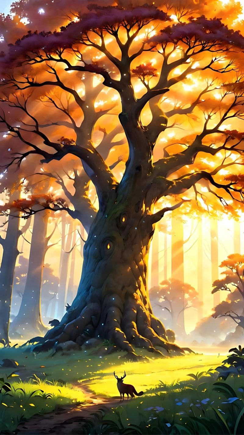 hình nền cây xanh cực chill cho laptop