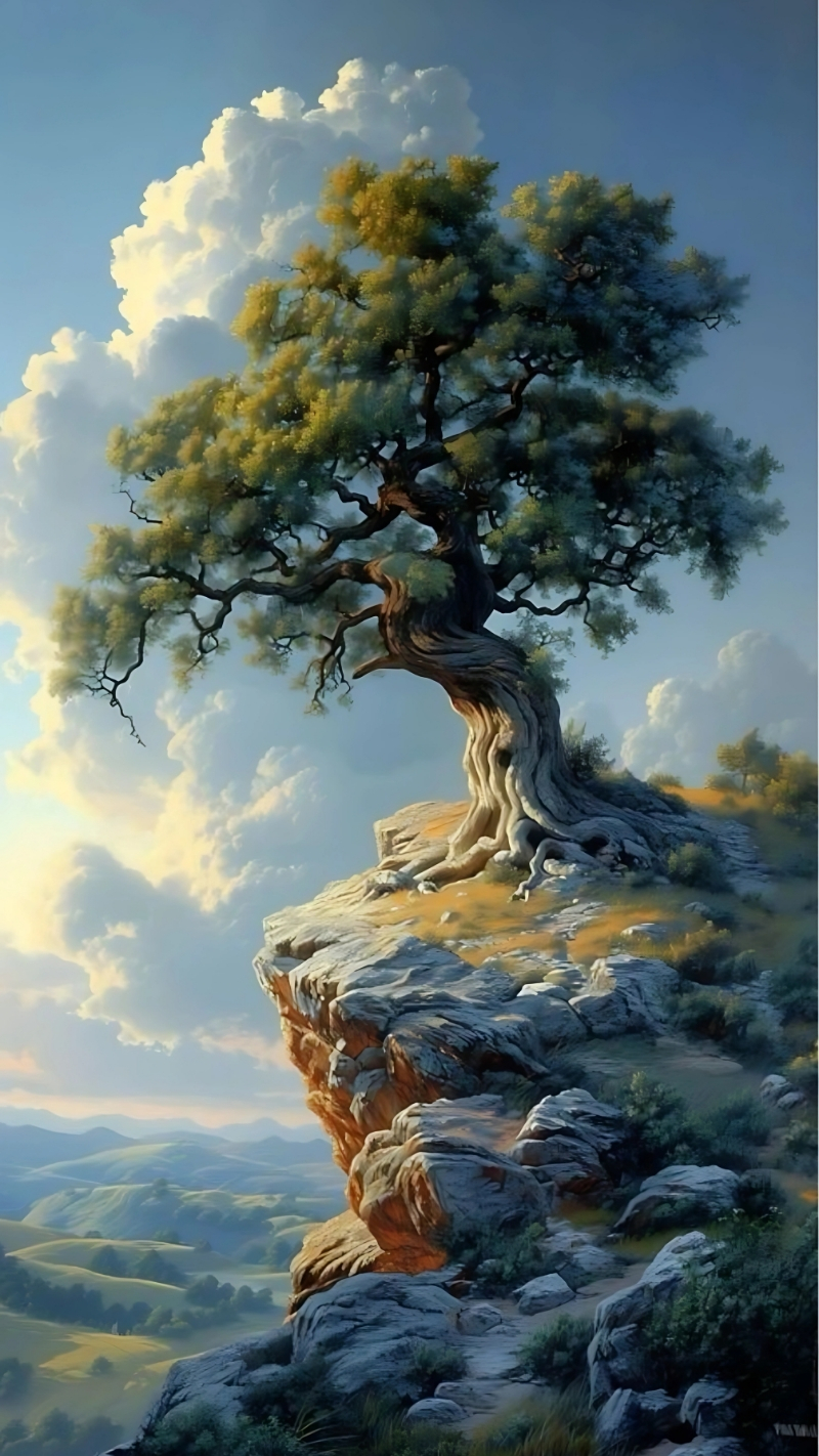 hình ảnh cây xanh cực chill phong cảnh