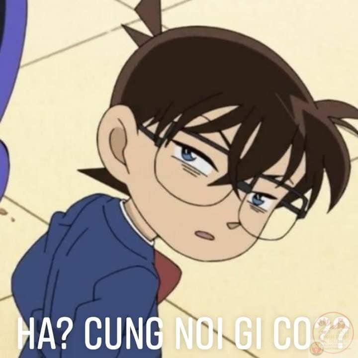 Meme chế Conan khi gặp tình huống bất ngờ đầy thú vị
