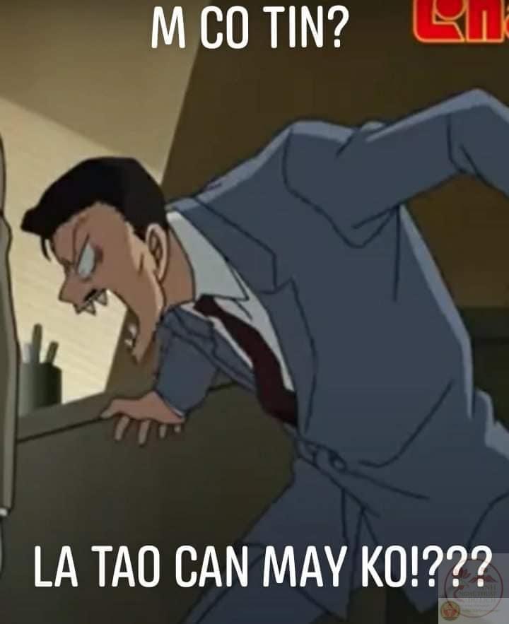 Biểu cảm nghiêm túc của Conan lọt top meme hot nhất