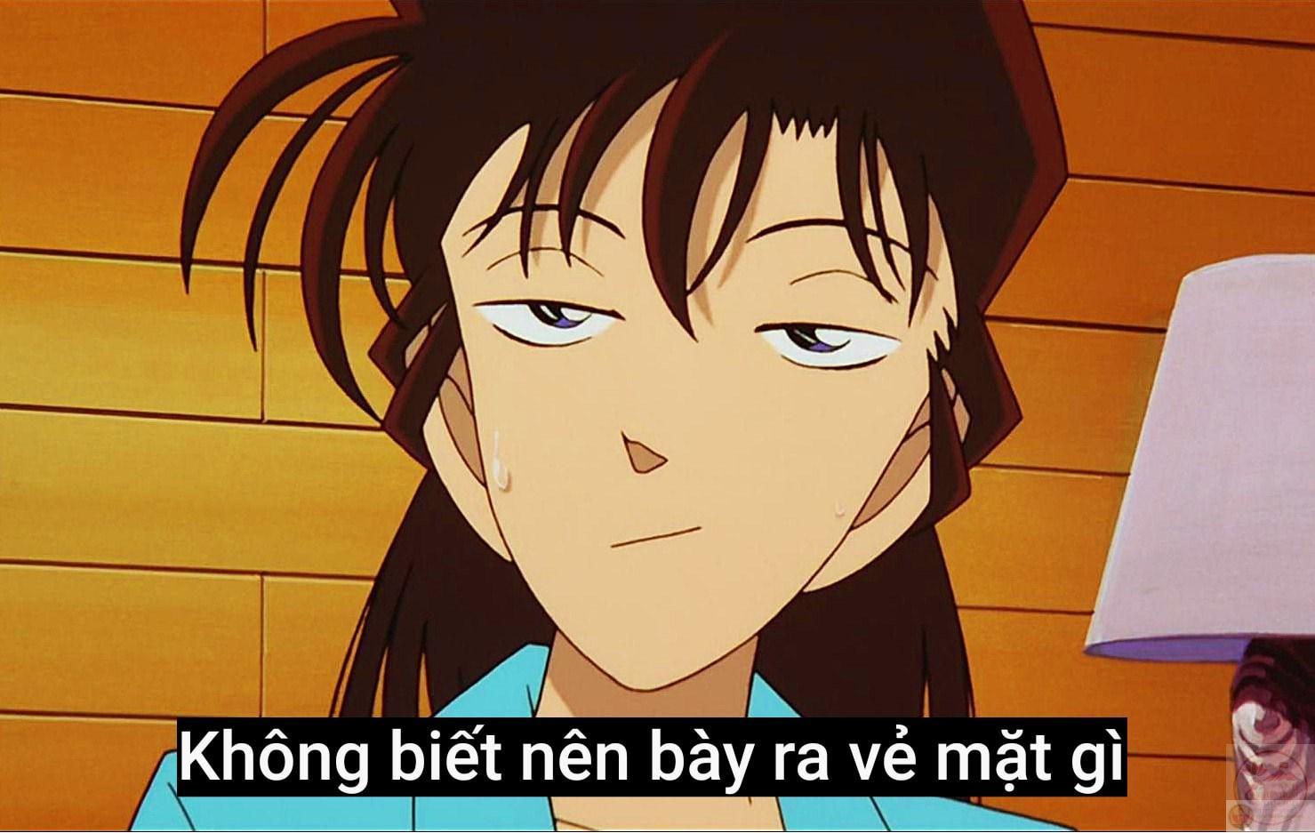 Meme Conan gắn liền với biểu cảm nhăn mặt kinh điển