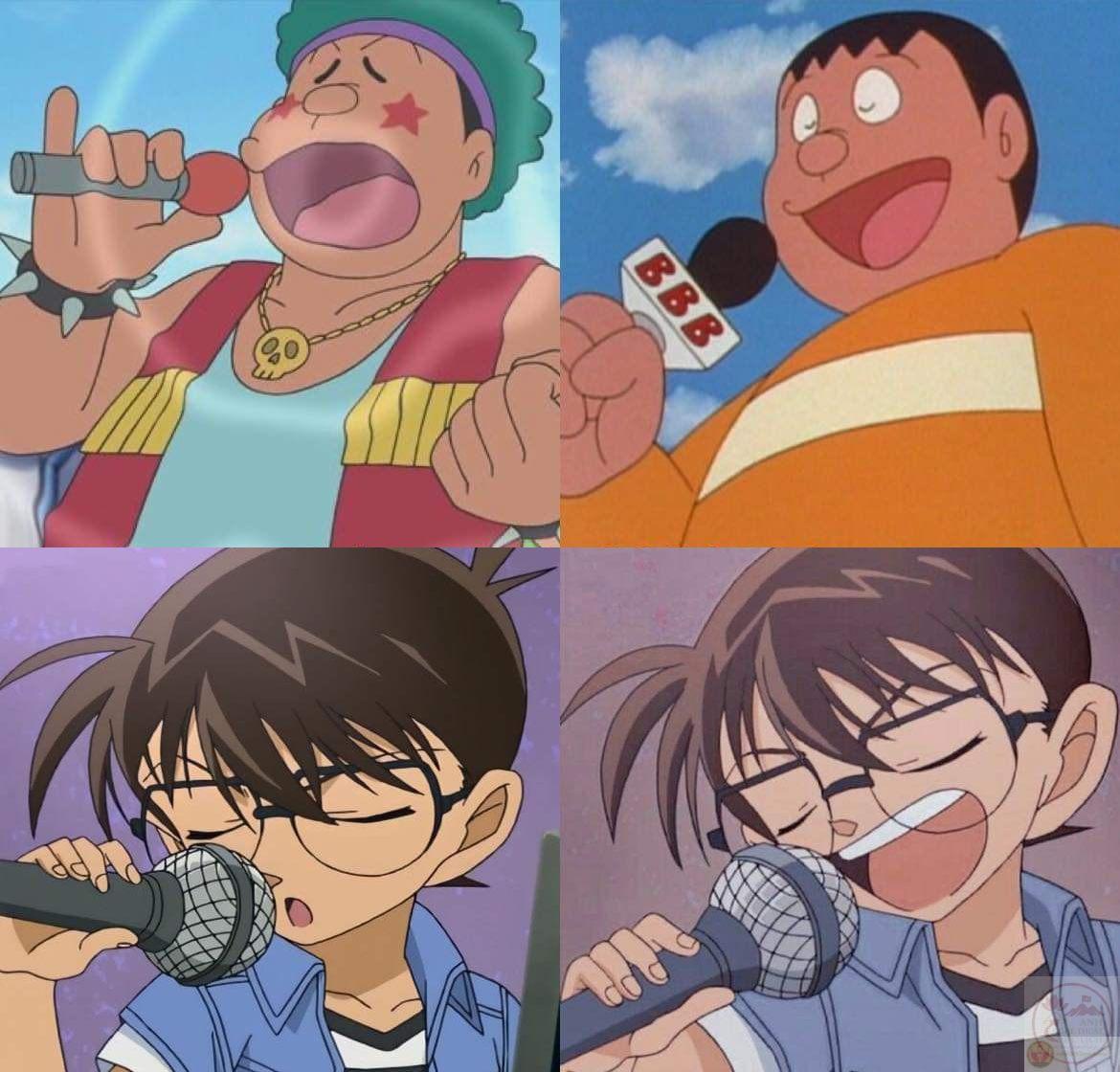 Gương mặt bất lực của Conan khi gặp rắc rối trong meme