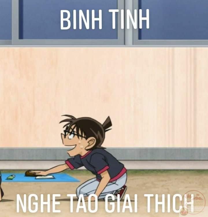 Gương mặt khó ở của Conan khi bị troll trong meme