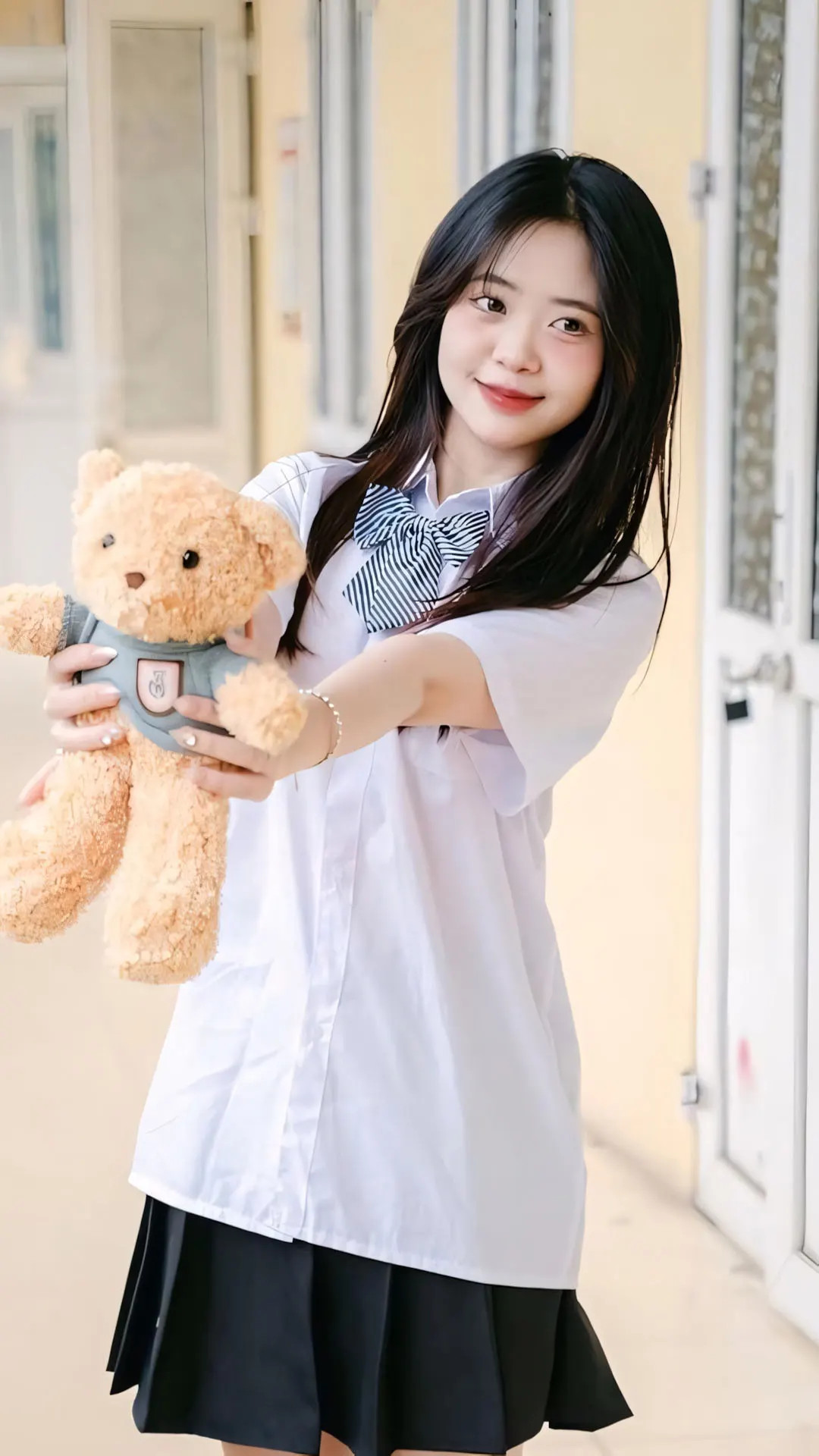 Gái 2k10 tạo dáng chuyên nghiệp trong buổi chụp ngoại cảnh