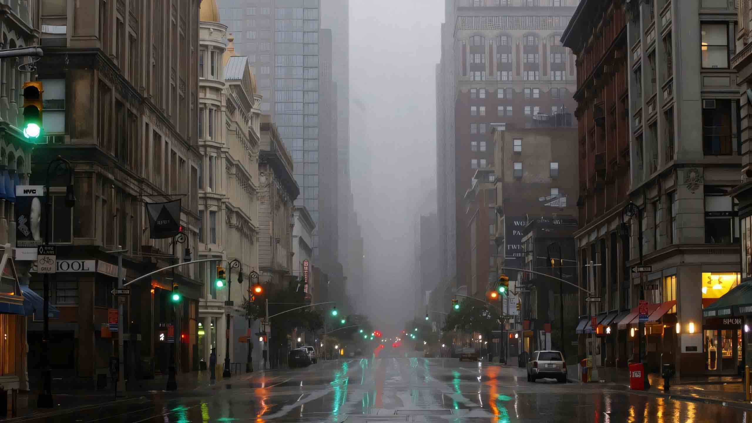 con mua dem hinh anh mua buon tren pho 2560px 1440px 2k 3