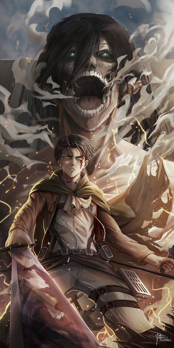 hình nền anime ngầu attack on titan