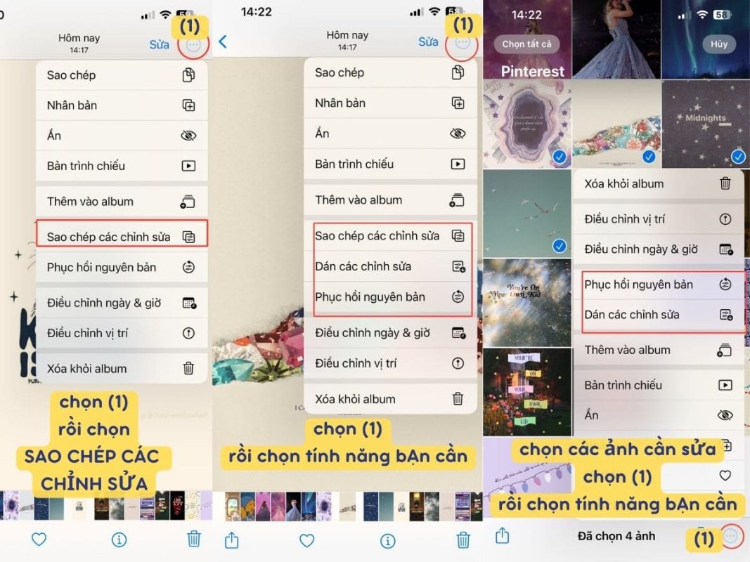 [Tip hay check] Hướng dẫn bạn cách chỉnh sửa ảnh đồng loạt trên iPhone