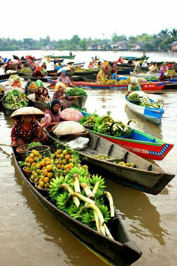 Ảnh đồng quê chill giữa chợ quê vang tiếng rao buổi ban mai