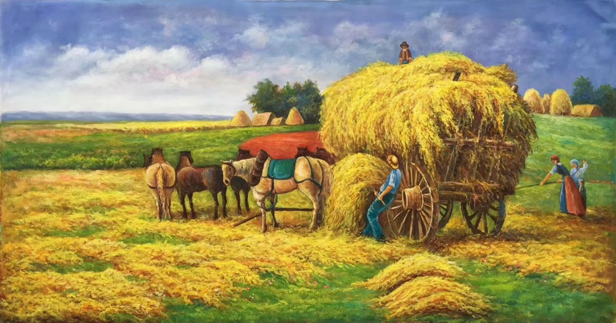 Hình nền quê hương việt nam mang hương vị đồng lúa mới gặt