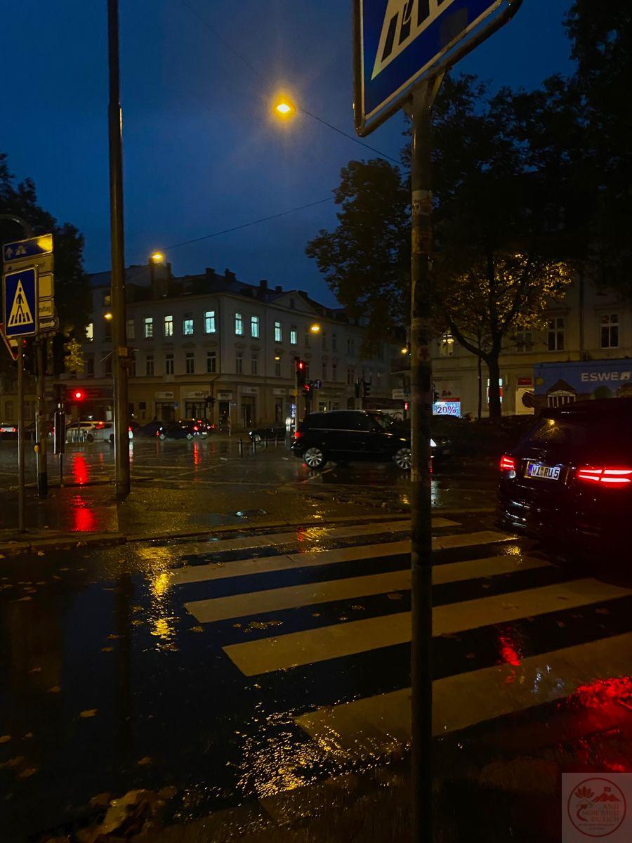 Âm thanh tí tách hòa cùng khung cảnh đường phố mang đến sự thư thái khó diễn tả