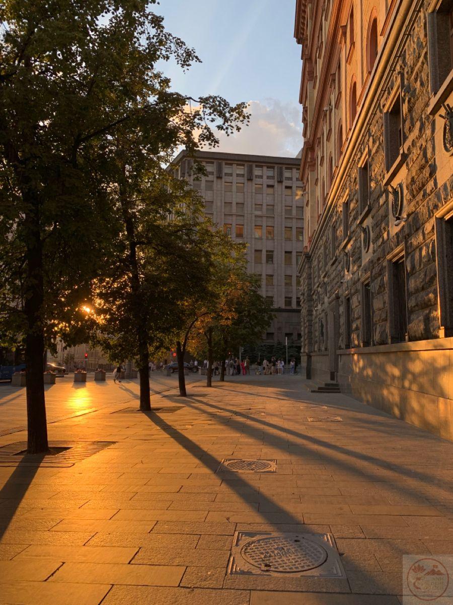 Hình ảnh chill đường phố hoàng hôn