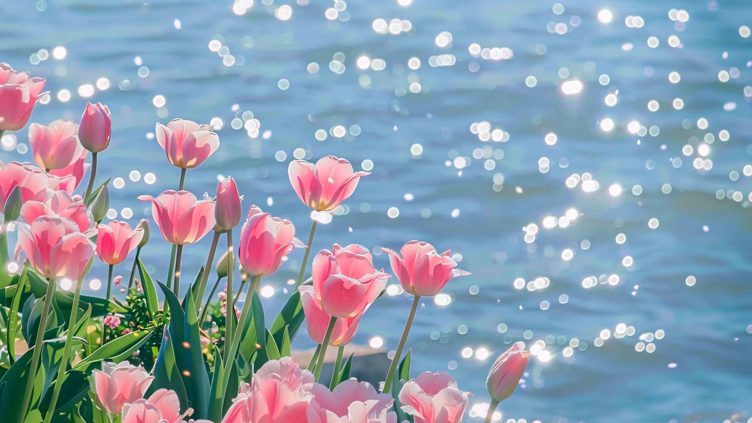 hinh nen may tinh hoa tulip buon 2560px 1440px 2k 1