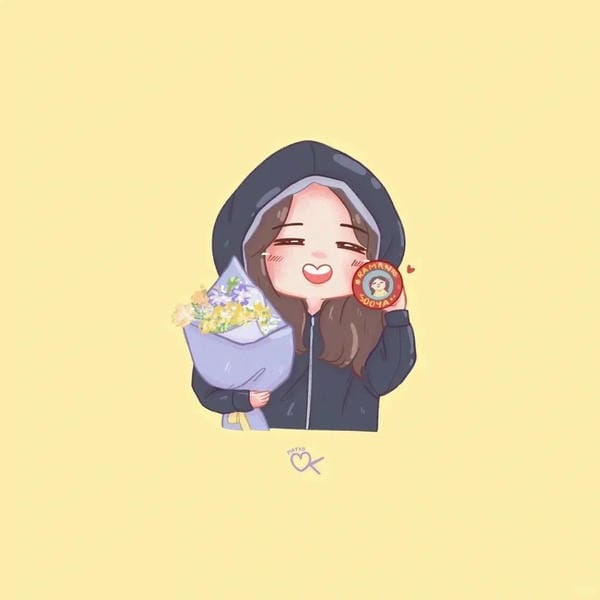 Ảnh Jisoo ngầu trong phiên bản chibi dễ thương