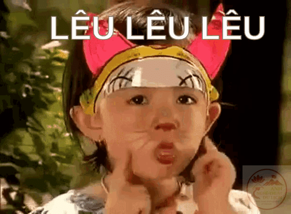 Thả tim với biểu cảm đáng yêu từ meme mèo lêu lêu