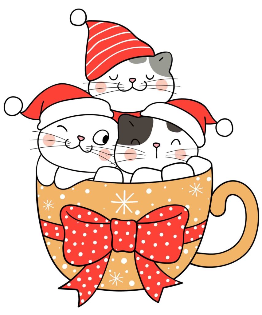 mèo con và sừng hươu