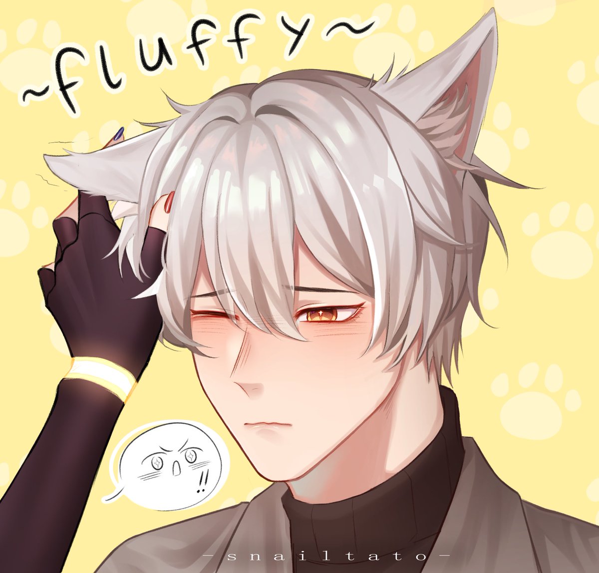 Ảnh mèo nam anime cute