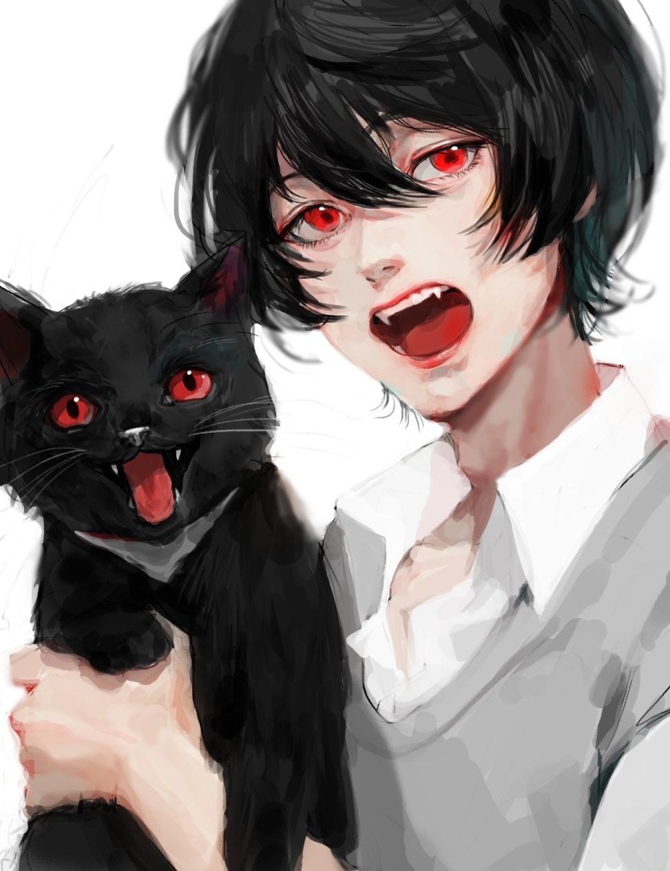 Hình nền anime mèo nam