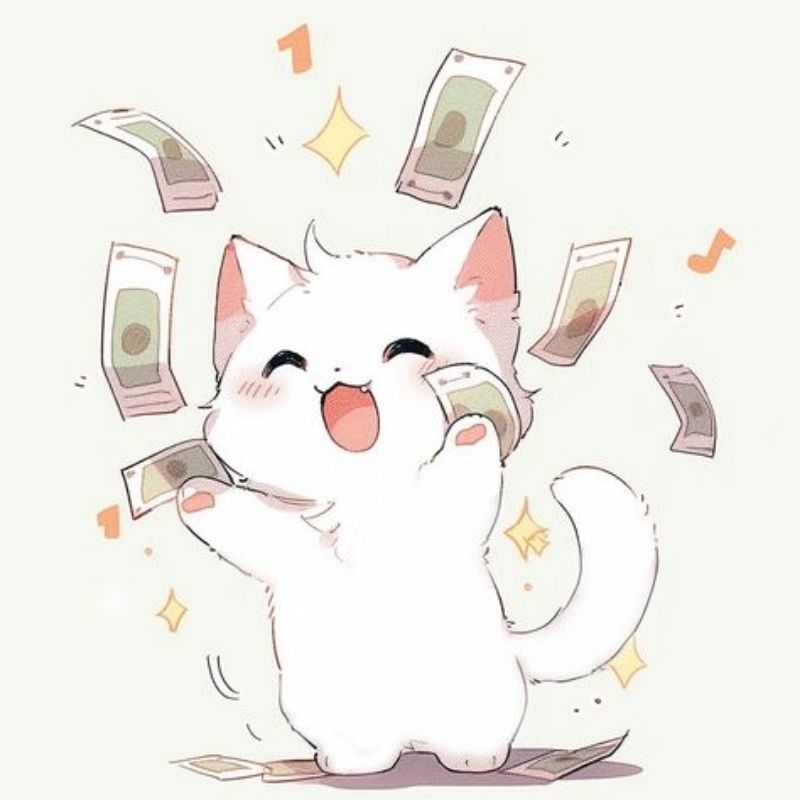 Ảnh mèo anime nền máy tính