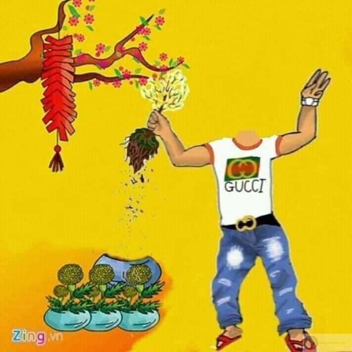 Ảnh meme Tết dễ thương khiến người xem mỉm cười ngay lập tức