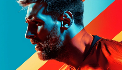 hình nền messi 4k trang phục thi đấu