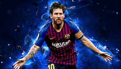 hình nền messi thi đấu 4k
