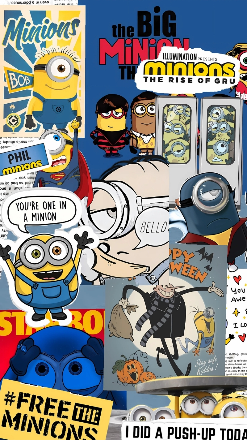 hinh minion ke trom mat trang 2010 cuc cute