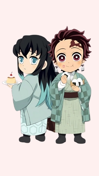 Ảnh nền Muichirou và Tanjiro hành động