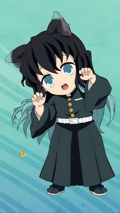 Nền Muichirou chibi cute tinh tế