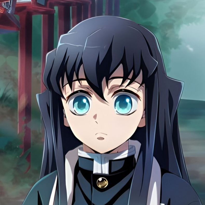 Ánh mắt trong veo của Muichirou ngơ ngác