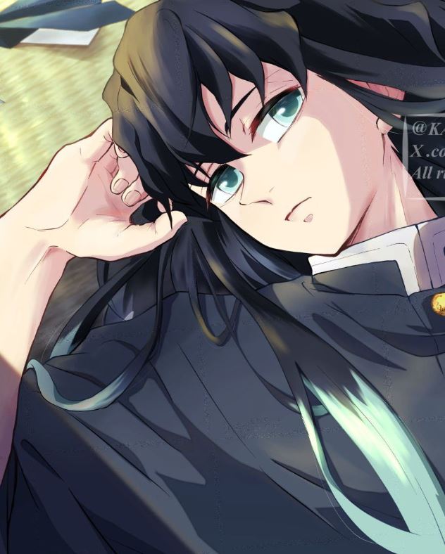 Muichirou thư giãn giữa ánh sáng ban mai