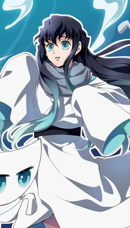 Muichirou với ánh mắt kiên định