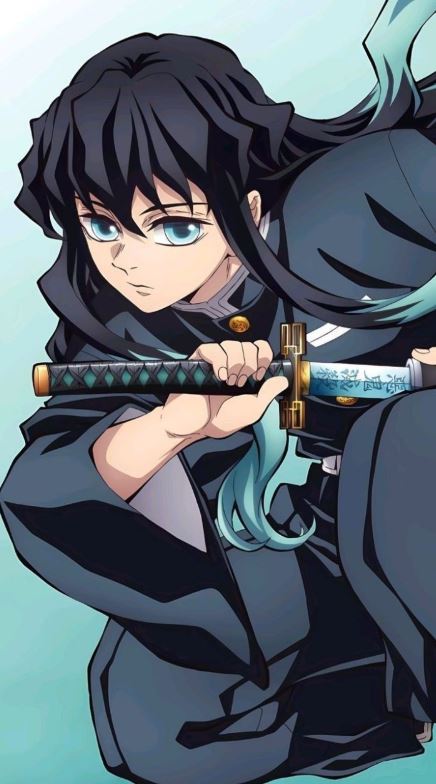 Muichirou sẵn sàng chiến đấu với thanh kiếm bén