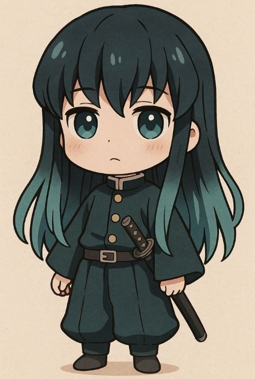 Muichirou nhỏ nhắn cầm kiếm cực dễ thương